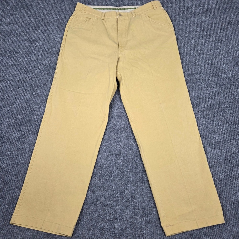 Hiltl Sports‎ Luxury Comfort Mens Tan Khaki Pants ZE 500  W 34 Made in Romania